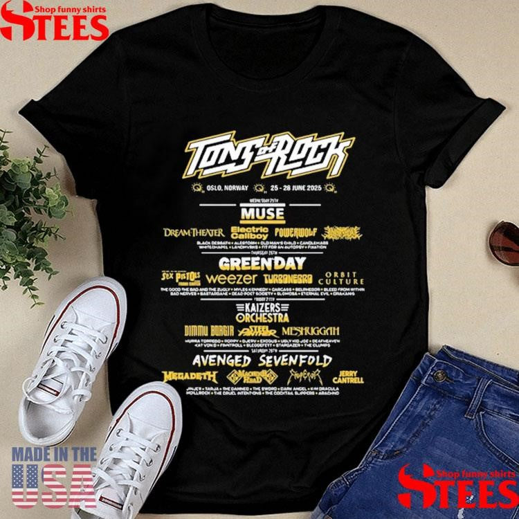 Tons Of Rock June 25-28 2025 Oslo Norway T-shirt