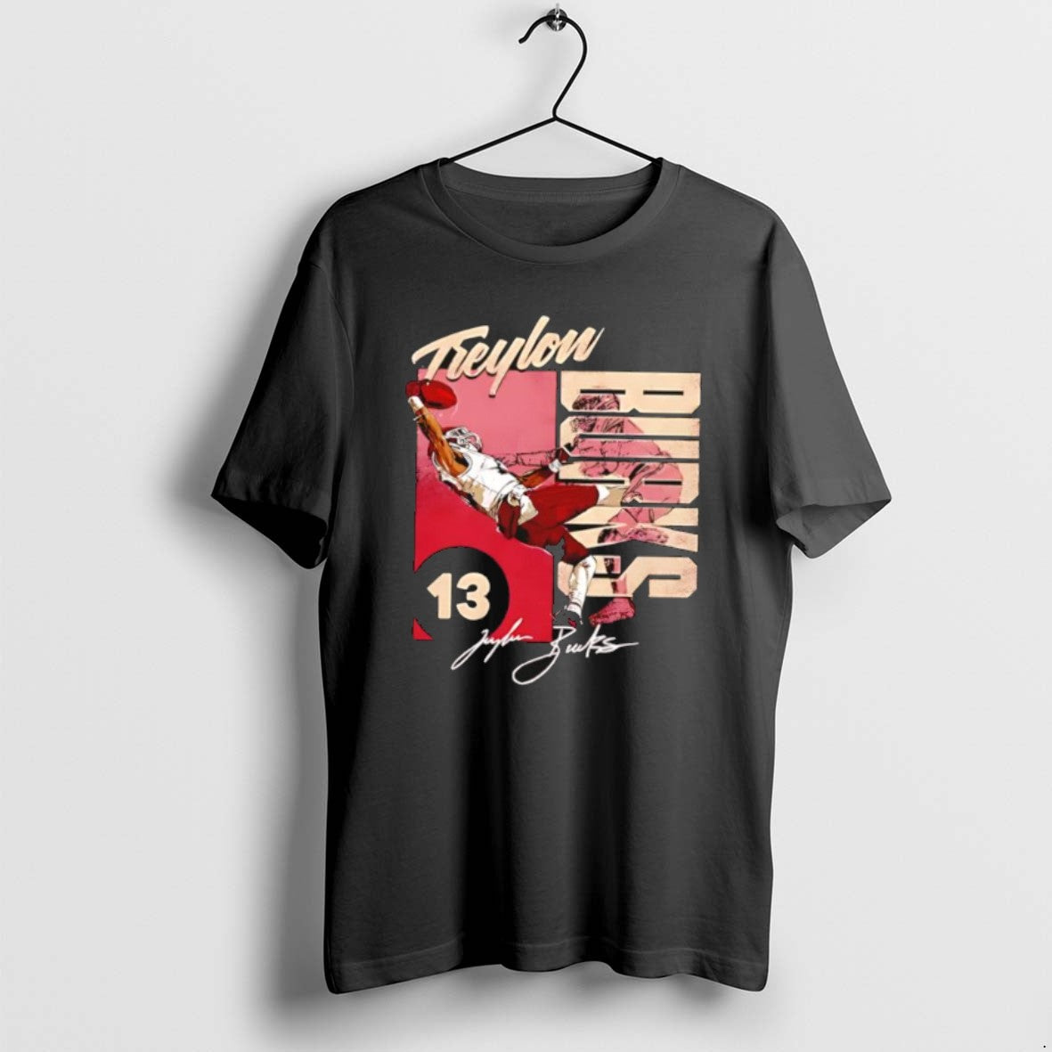 Official Treylon Burks Washington One Handed Catch Signature Retro
