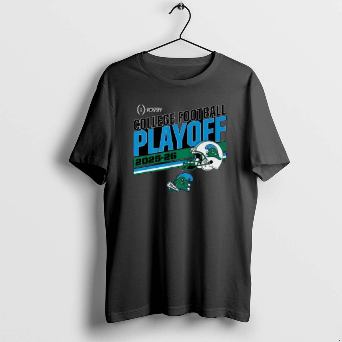 Official Tulane Football 2025 Cfp Stripe Circle Black
