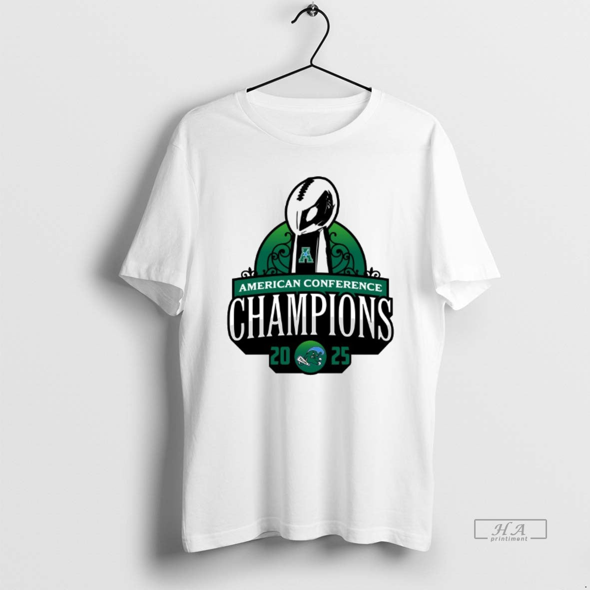 Official Tulane Green Wave 2025 American Conference Champions New Logo