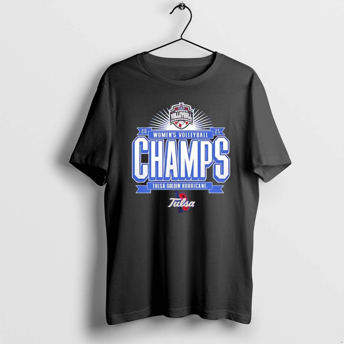 Official Tulsa Golden Hurricane 2025 Womens Volleyball Champions Chriast