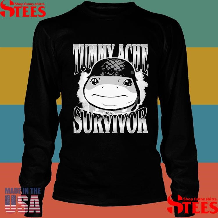 Tummy Ache Survivor Jeff The Land Shark Helmet Meme T-shirt