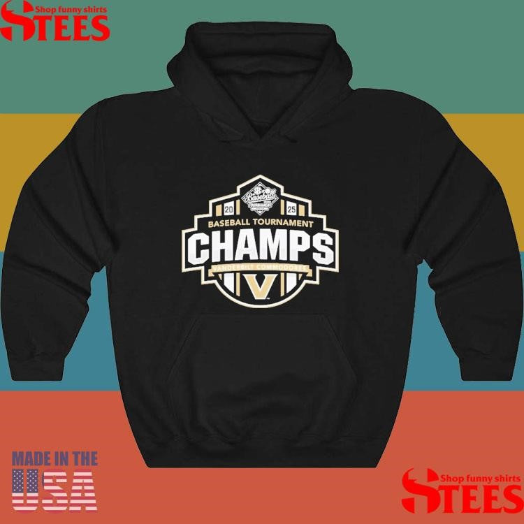 Vanderbilt Commodores 2025 Sec Baseball Conference Tournament Champions Shirts