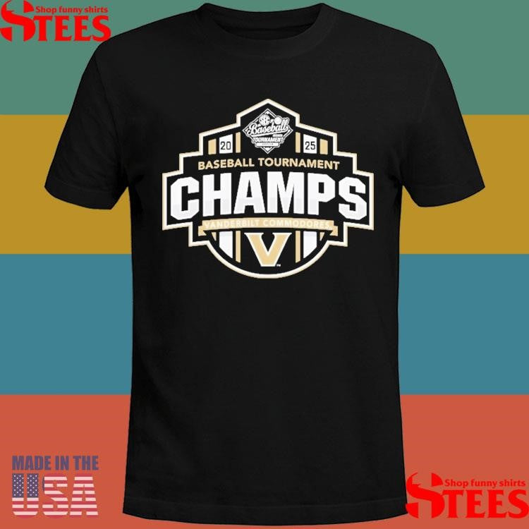 Vanderbilt Commodores 2025 Sec Baseball Conference Tournament Champions Shirts