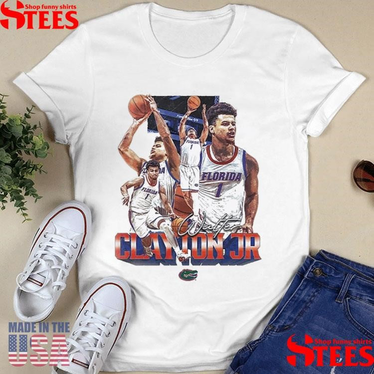 Walter Clayton Jr. Florida Gators Player Collage Nil Shirts