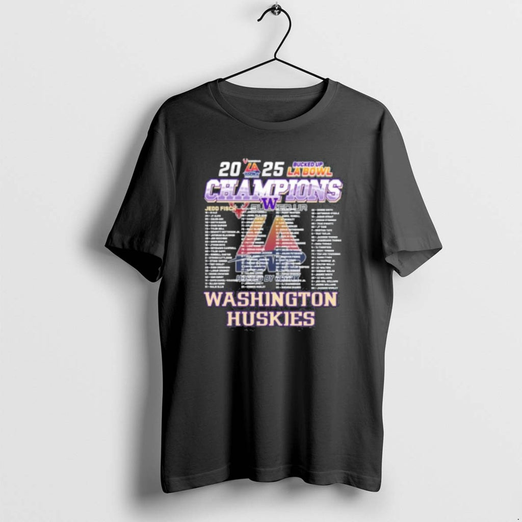 Official Washington Huskies 2025 Bucked Up La Bowl Champions Roster