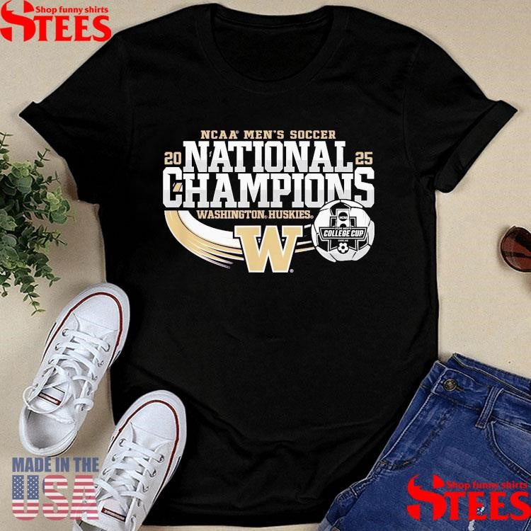 Washington Huskies National Champs 2025 Men’s Soccer T-shirt