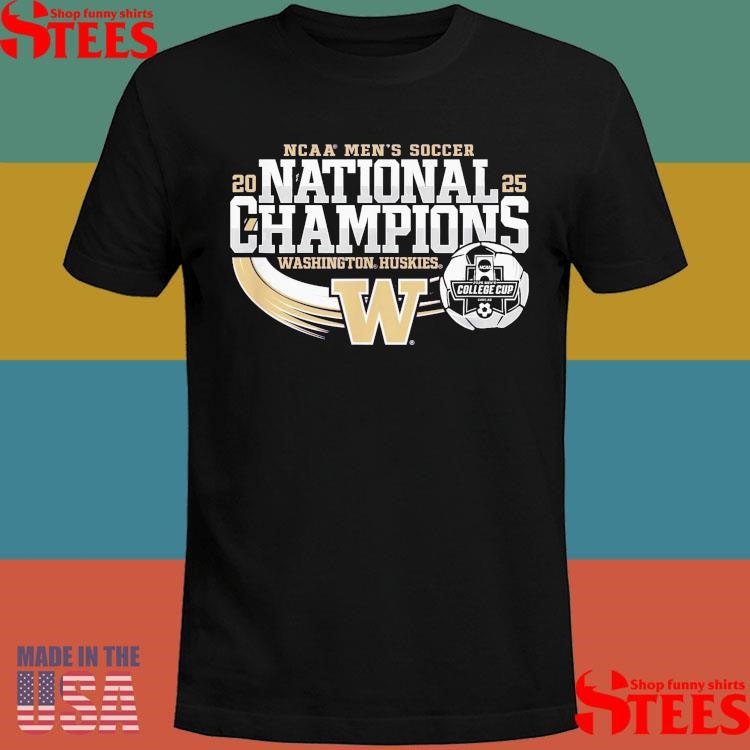 Washington Huskies National Champs 2025 Men’s Soccer T-shirt