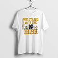Official We Stand With The Notre Dame Fighting Irish Robbed College Football Playoff 2 Sided