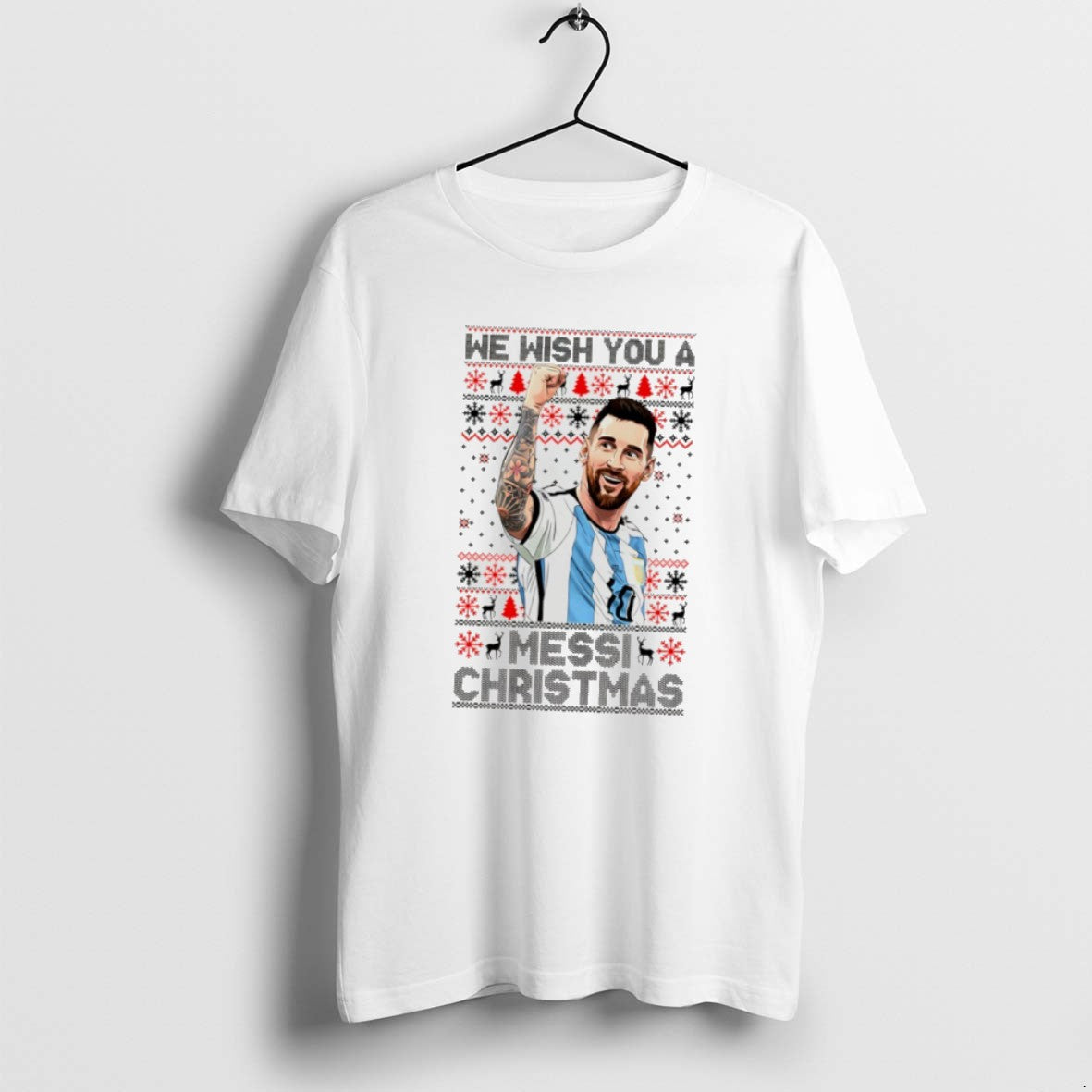 Official We Wish You A Messi Christmas Ugly