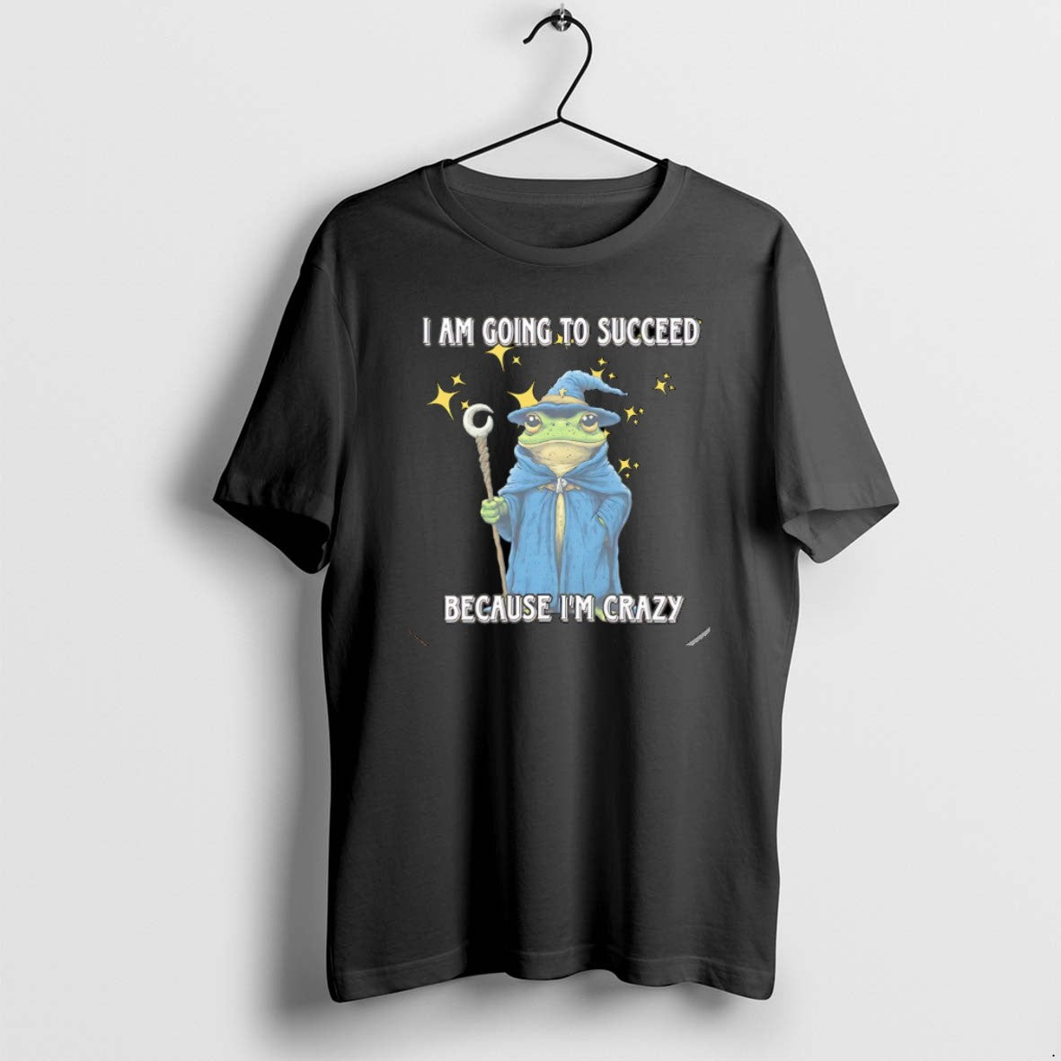 Official Wizard Frog I Am Going To Succeed Because Im Crazy Christmas