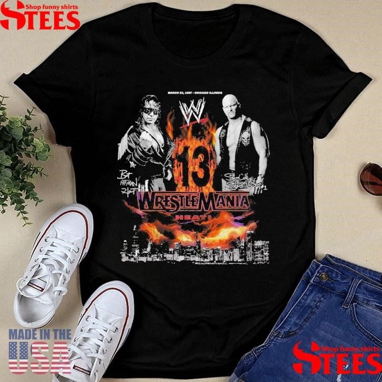 WrestleMania 13 Bret Hart vs Stone Cold Steve Austin Shirts