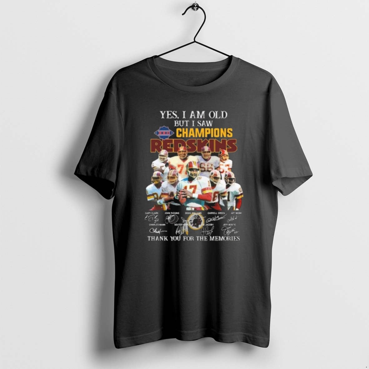 Official Yes I Am Old But I Saw Xxii 1987 Champions Washington Redskins Players Signatures