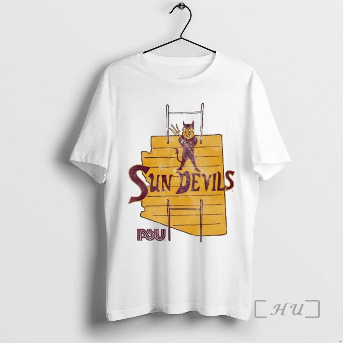 Officials Arizona State Sun Devils Football Map Vintage
