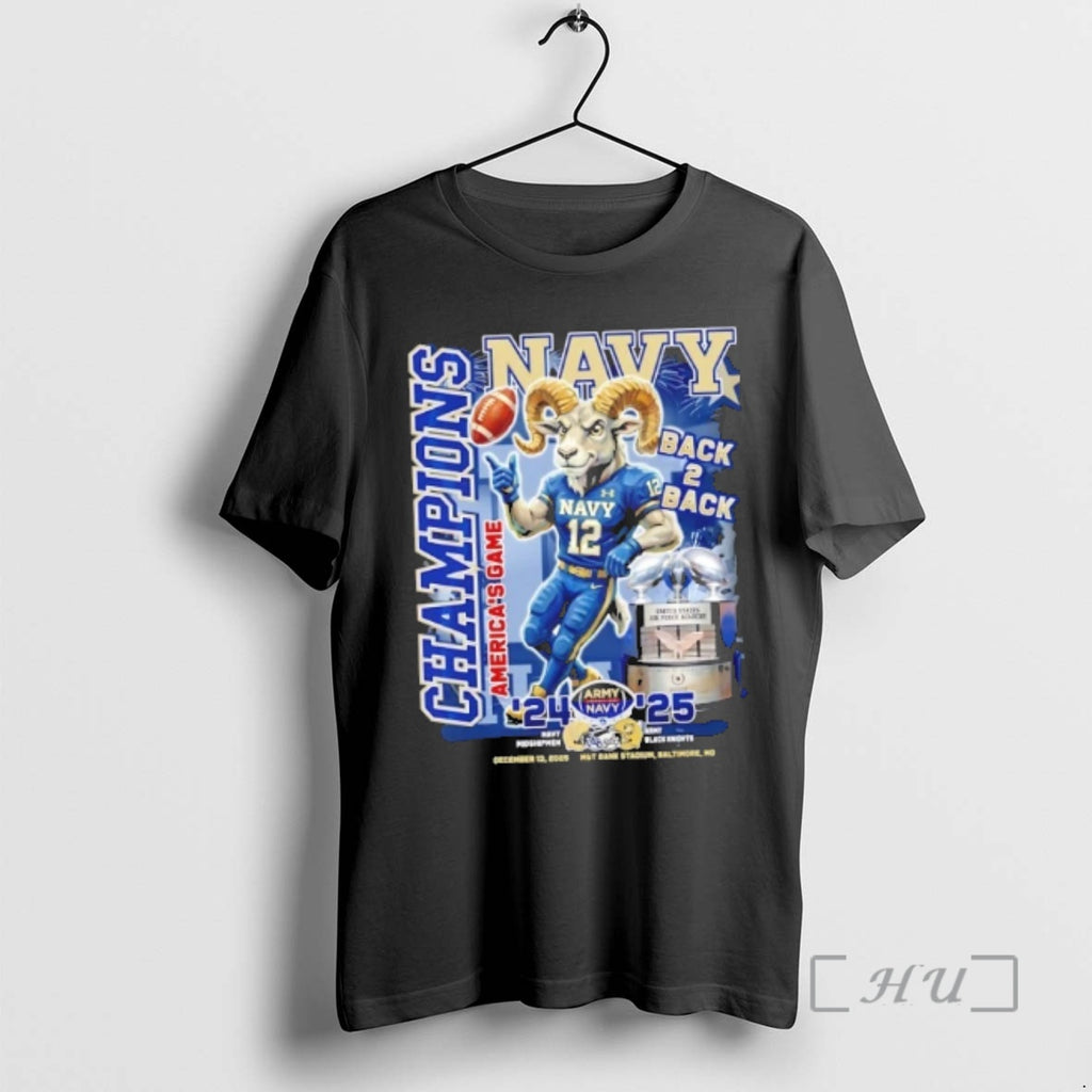 Officials Back 2 Back 2024 25 Americas Game Champions Navy Midshipmen Vs Army Black Knights