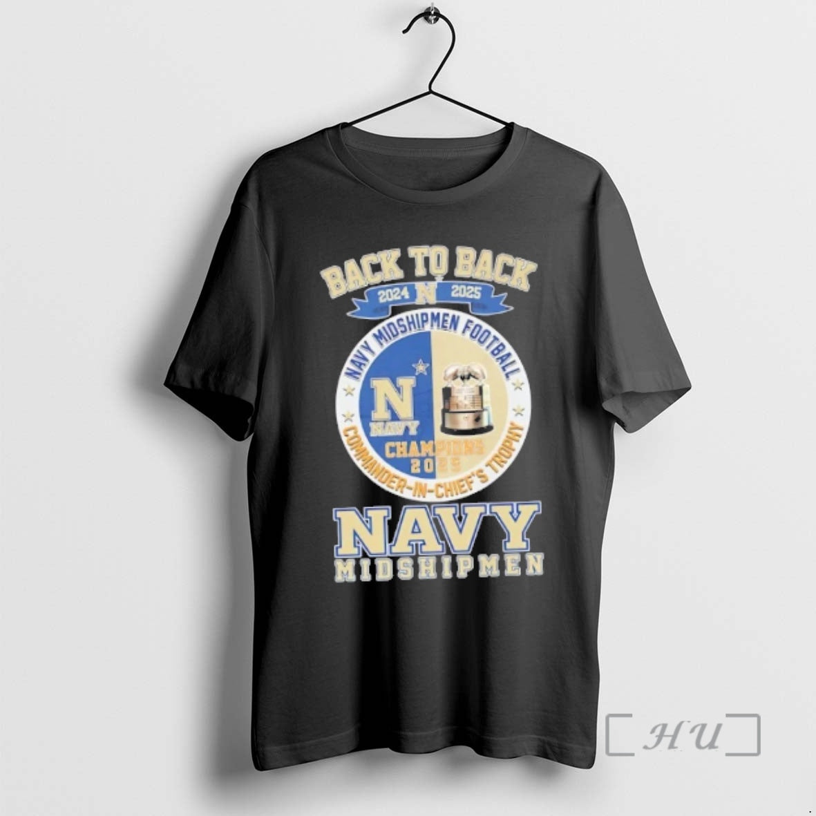 Officials Back To Back 2024 2025 Navy Midshipmen Football Commander In Chiefs Trophy Premium