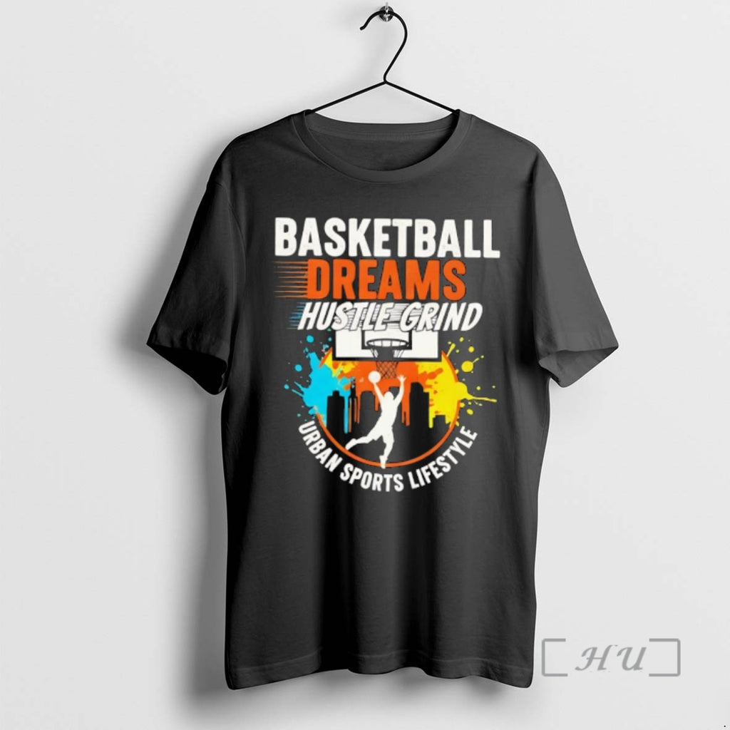 Officials Basketball Dreams Hustle Grind Urban Sports Lifestyle Graphic