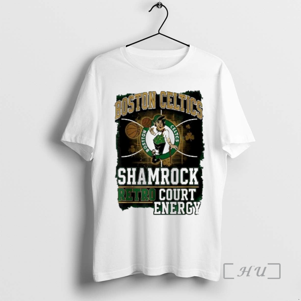 Officials Boston Celtics Shamrock Retro Court Energy Graphic
