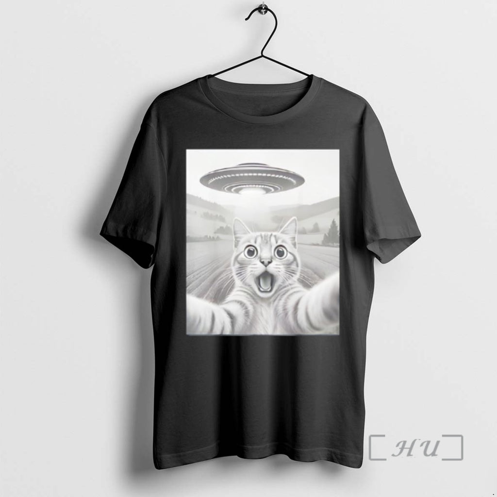 Officials Cat Selfie With Alien Ufo Funny Cat Gifts