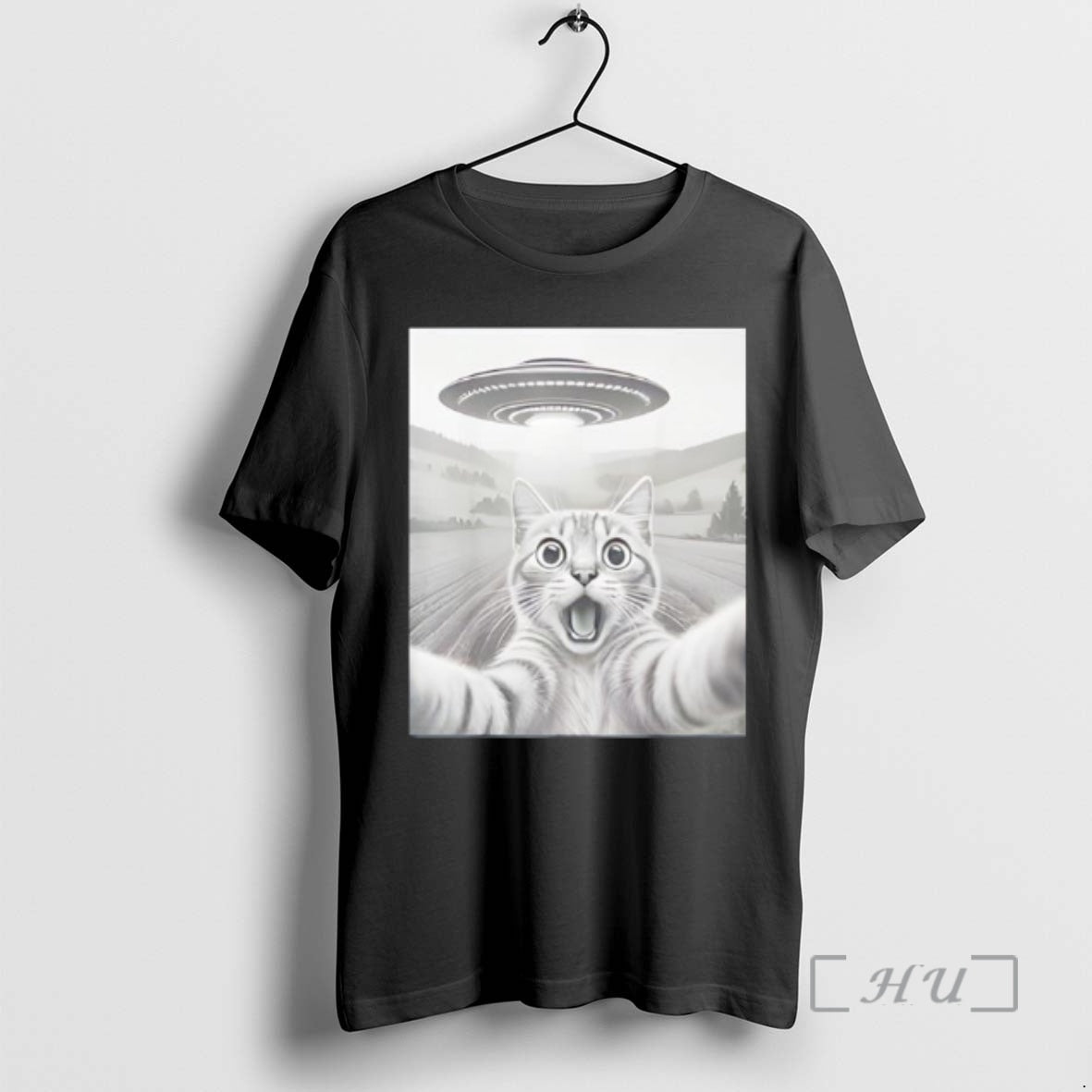 Officials Cat Selfie With Alien Ufo Funny Cat Gifts