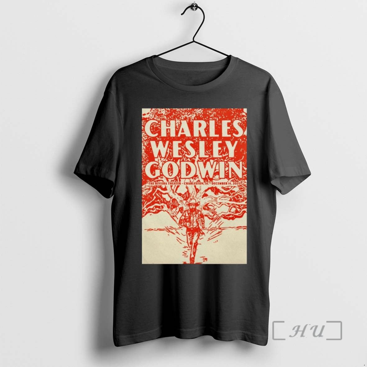 Officials Charles Wesley Godwin December 14 2025 The Riviera Theater Charleston Sc Premium T Shirts