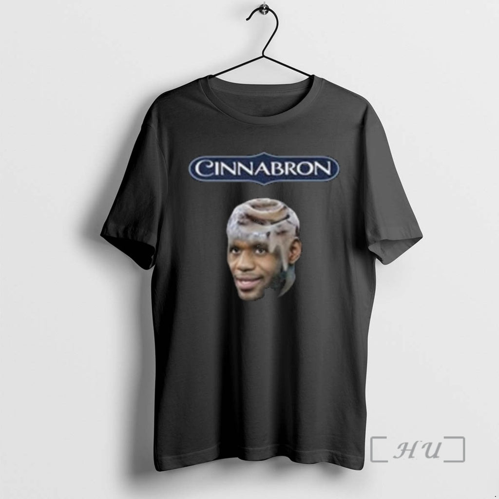Officials Cinnabron Lebron Cinnamon Roll Parody Meme Circle Black
