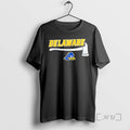 Officials Firefighter Fire Dept Always Ready Delaware Fightin Blue Hens 2 Sided Premium T Shirts