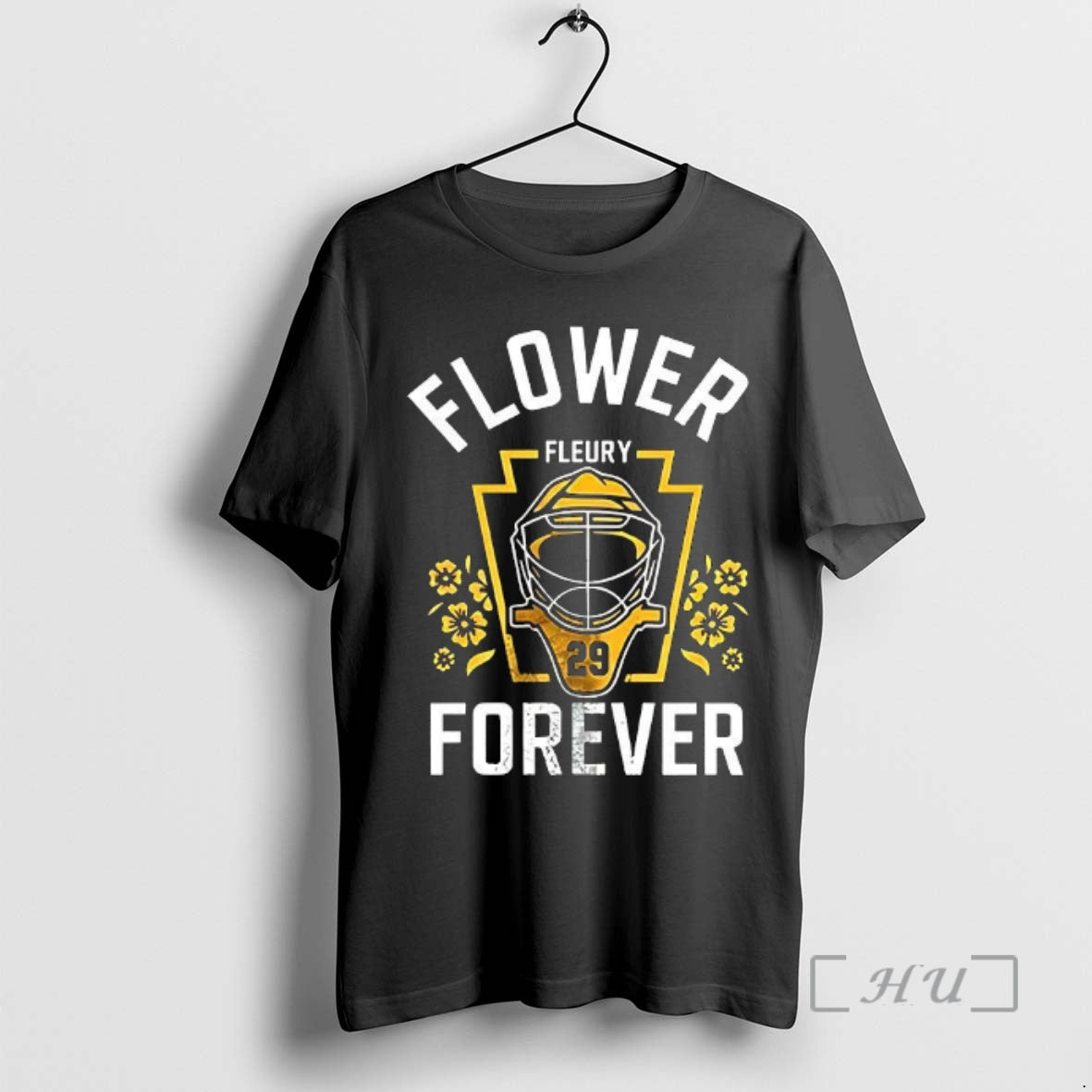 Officials Fleury Marc Andre Pittsburgh Penguins Ice Hockey Fleury Flower Forever Goalkeeper Mask Premium