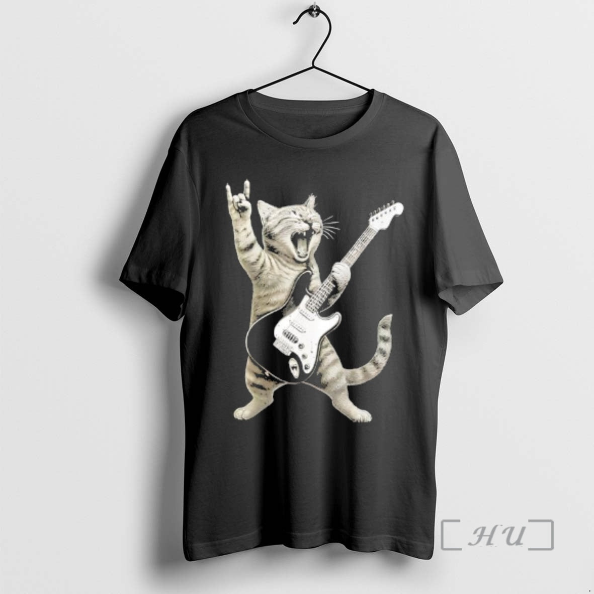 Officials Funny Cat Playing Guitar Rock And Roll