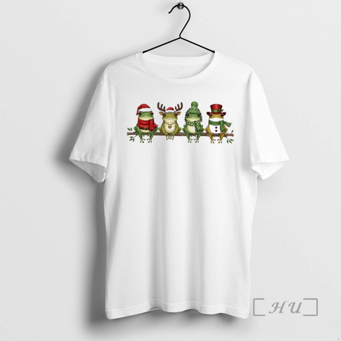 Officials Funny Santa Frog Winter Holiday Merry Christmas