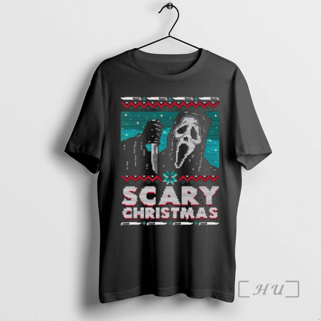 Officials Ghostface Holding Knife Scary Ugly Christmas