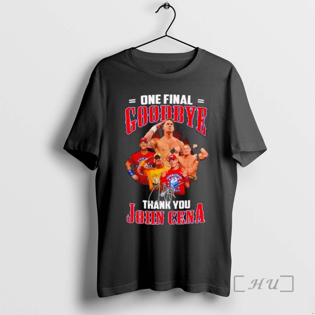 Officials John Cena Farewell Tour 2025 One Final Goodbye Wrestling Fan Tribute Signatures Premium