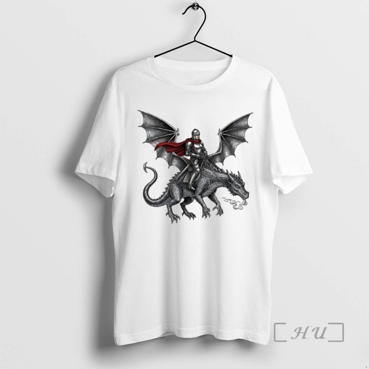 Officials Knight Riding Dragon Art