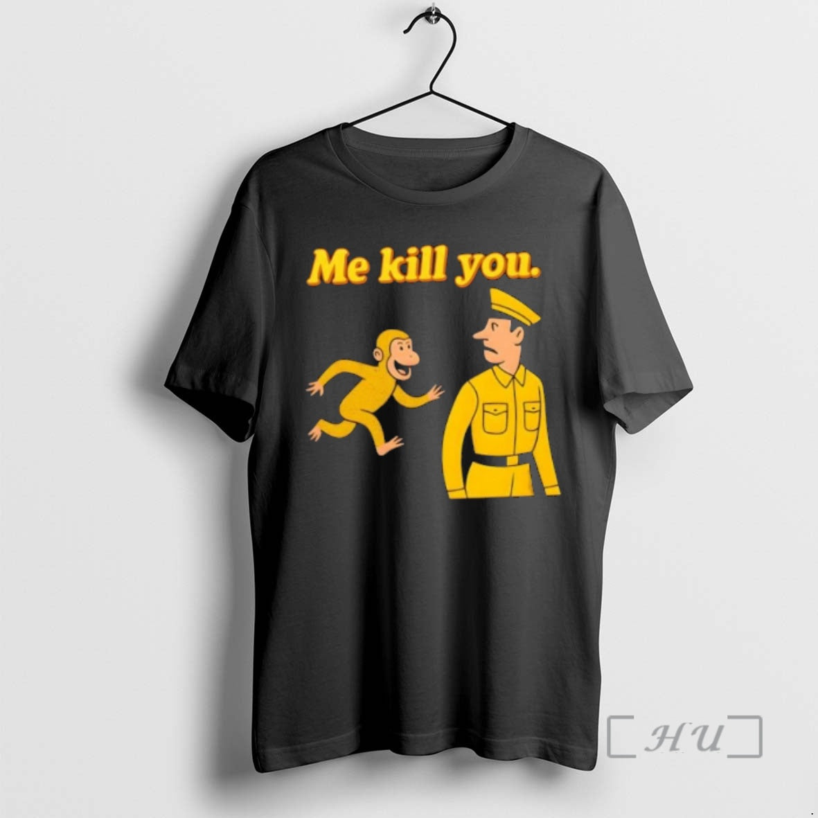 Officials Me Kill You Funny Monkey Cartoon Warning