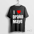 Officials Ne Patriots I Love Drake Maye Limited Edition 2 Sided Premium T Shirts Sweater