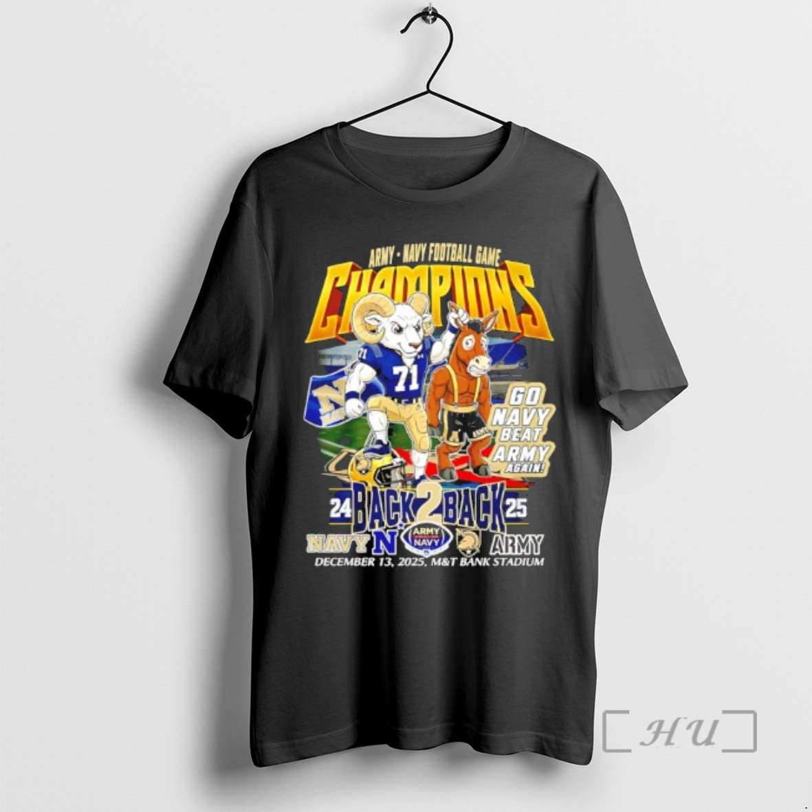 Officials Navy Midshipmen 2025 Army Navy Football Game Champions Go Navy Beat Army Again Mascot