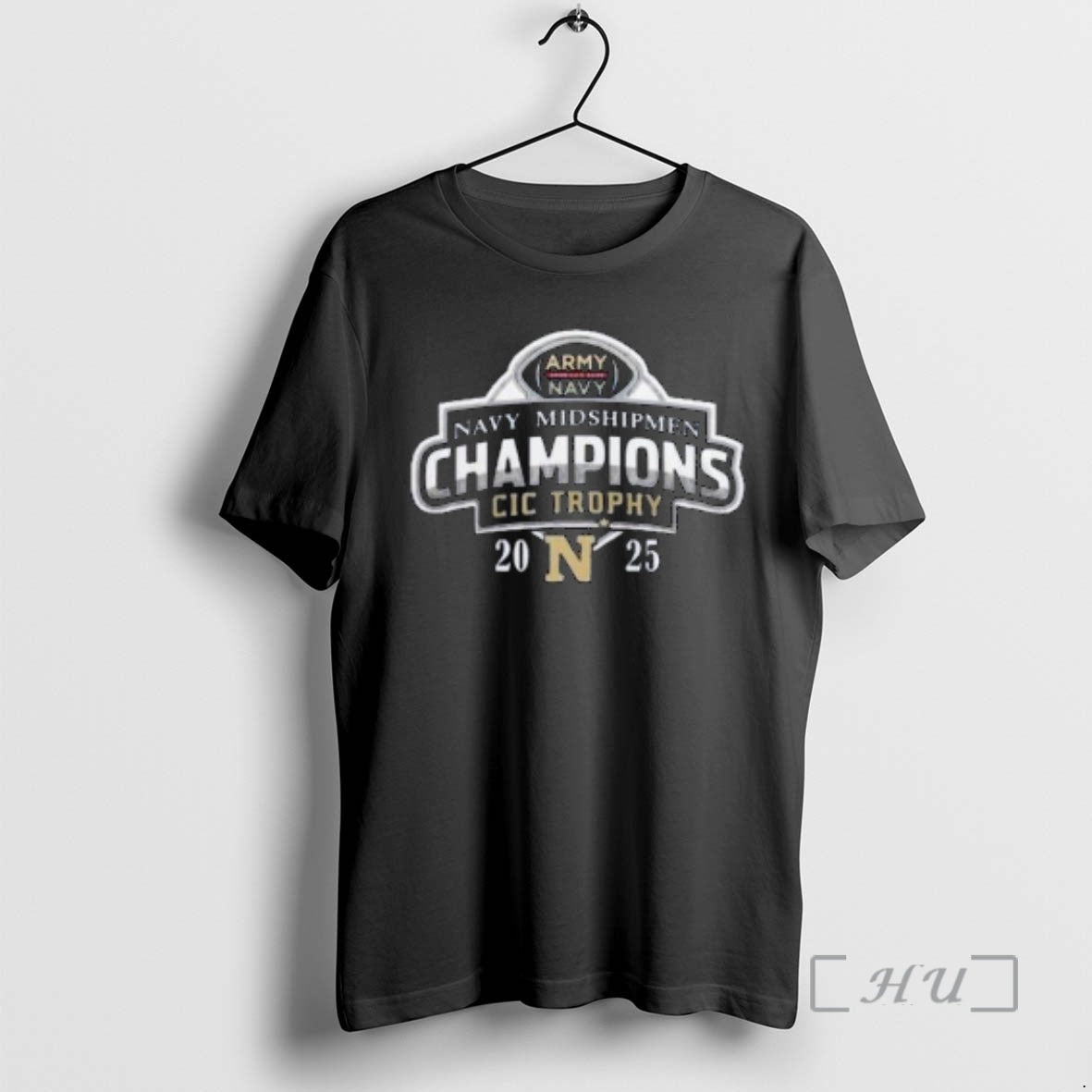 Officials Navy Midshipmen 2025 Commander In Chiefs Trophy Champions Circle Black Premium T Shirts Sweater