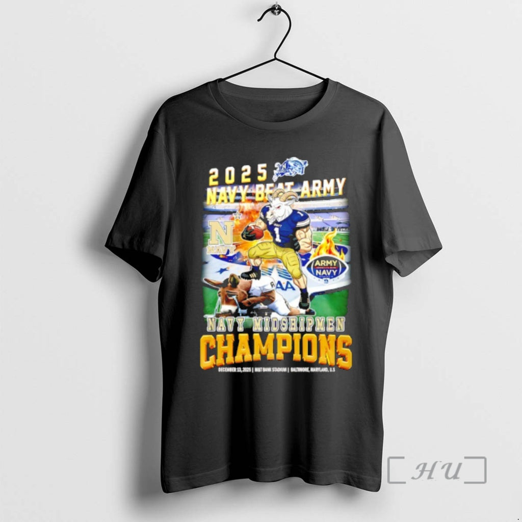 Officials Navy Midshipmen 2025 Navy Beat Army Champions Mascot