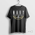 Officials Navy Midshipmen Football Us Naval Academy Logo Circle Black