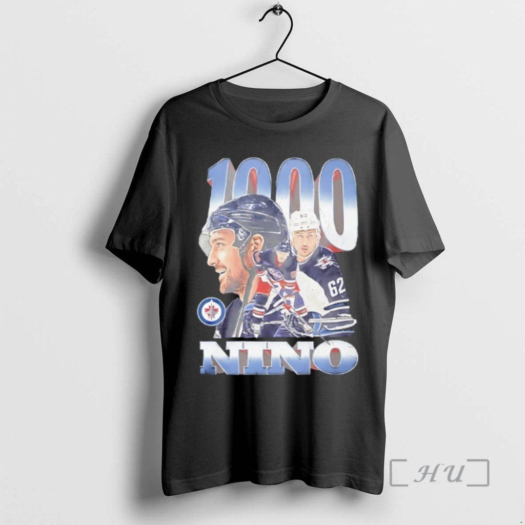 Officials Nino Niederreiter Winnipeg Jets 1000 Games Graphic