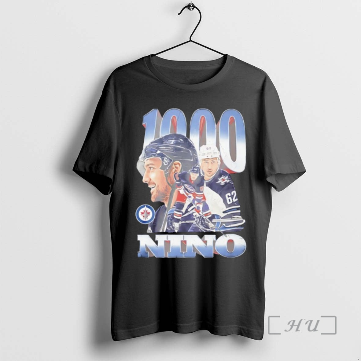 Officials Nino Niederreiter Winnipeg Jets 1000 Games Graphic