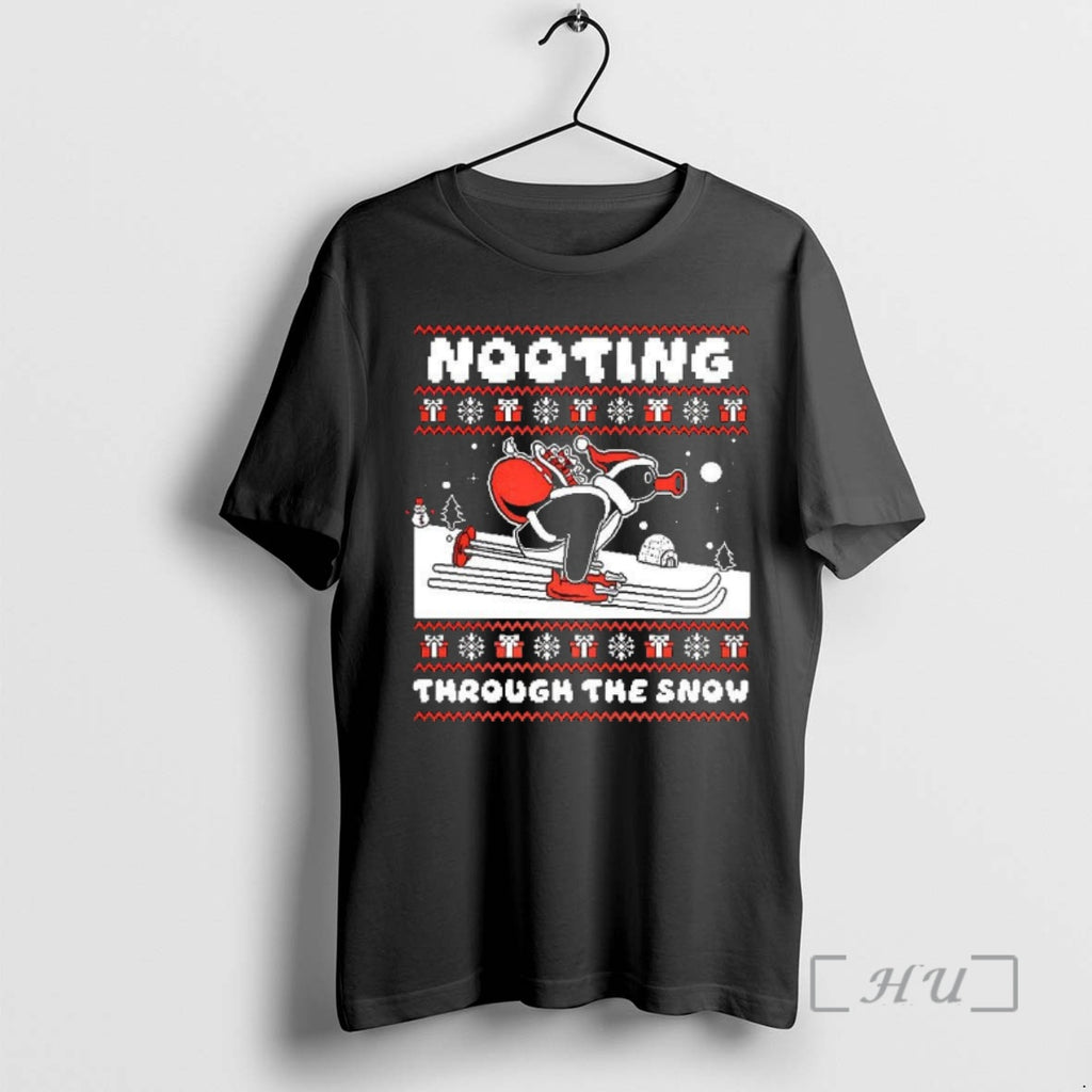Officials Nooting Through The Snow Pingu Skiing Ugly Christmas