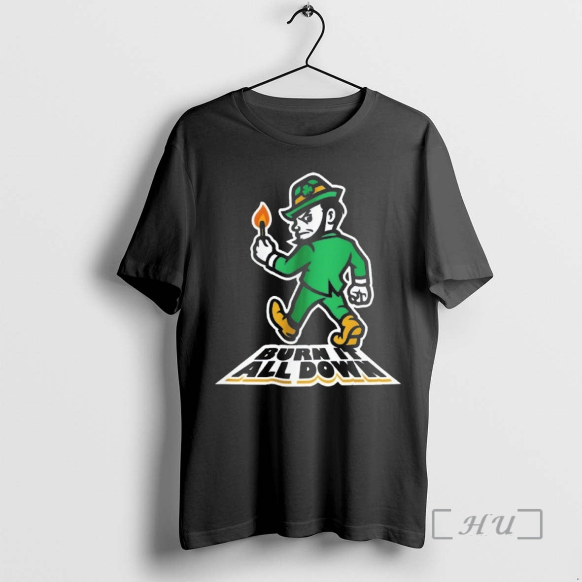 Officials Notre Dame Fighting Irish Burn It All Down Mascot