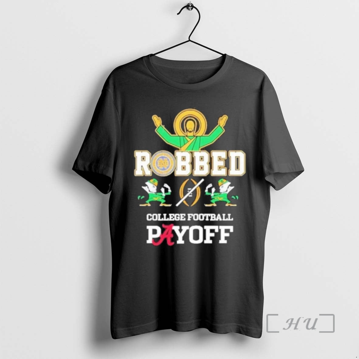 Officials Notre Dame Fighting Irish Jesus Robbed College Football Playoff 2025 Premium T Shirts Sweater