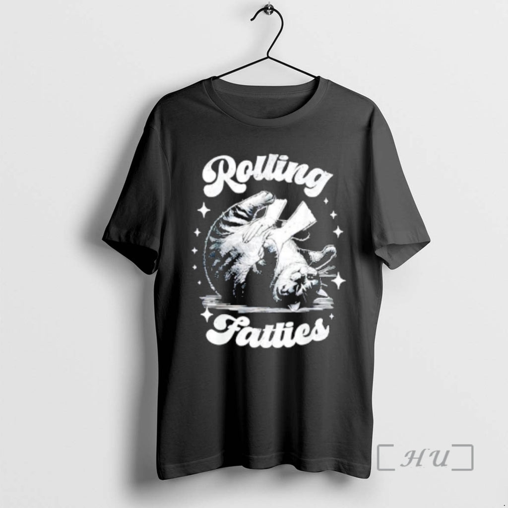 Officials Retro Funny Rolling Fatties Vintage Sarcastic Cat Meme