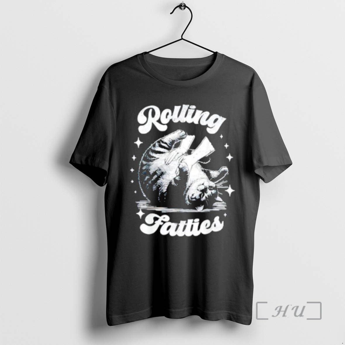 Officials Retro Funny Rolling Fatties Vintage Sarcastic Cat Meme