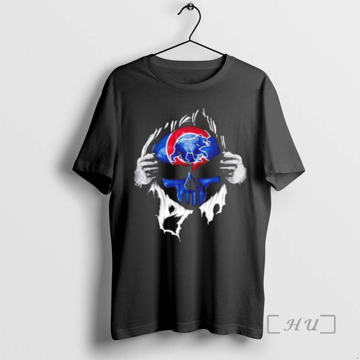 Officials Ripped From The Chest Skull Deep Chicago Cubs Till The Grave Premium T Shirts