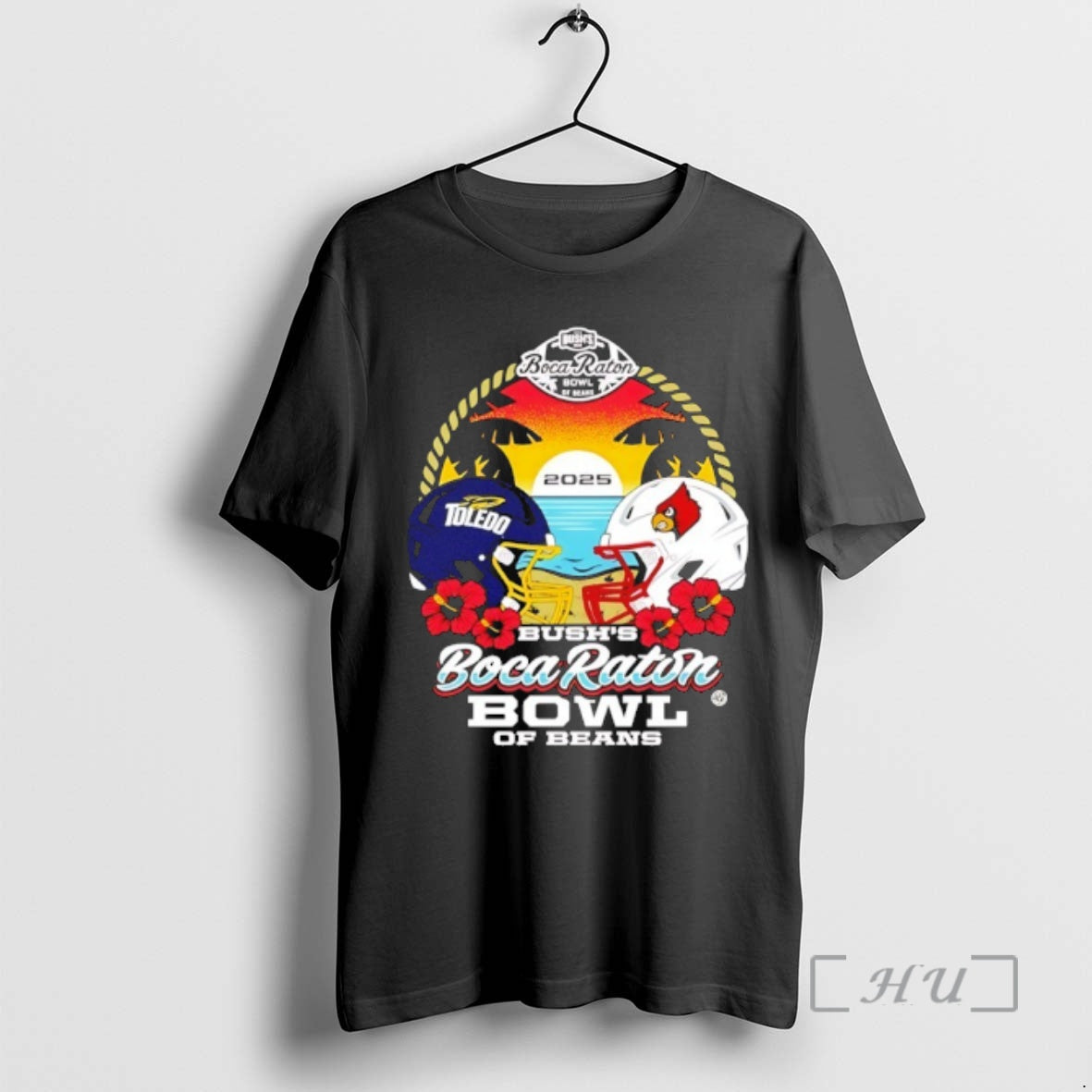 Officials Rocket Vs Cardinals 2025 Boca Raton Bowl Helmet