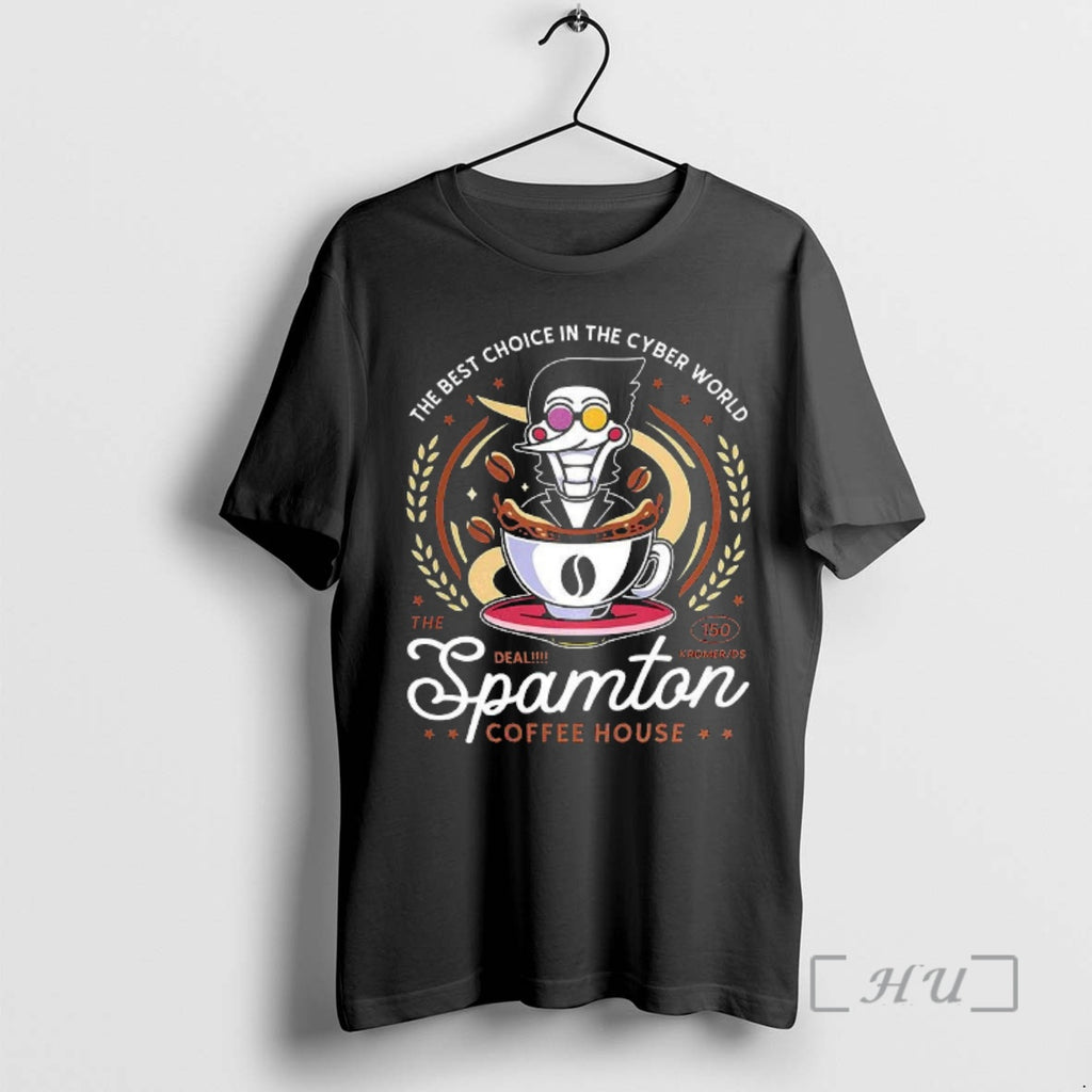 Officials Spamton Coffee Emblem The Best Choice In The Cyber World Premium T Shirts Sweater