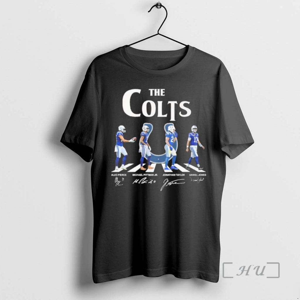 Officials The Indianapolis Colts Abbey Road Pierce Pittman Jr Taylor And Jones Premium T Shirts